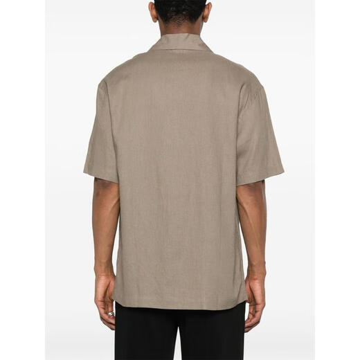 安普里奥·阿玛尼（Emporio Armani） 奢侈品 男士 EM000593AF12356/U6189 衬衫 卡其色 20 | L