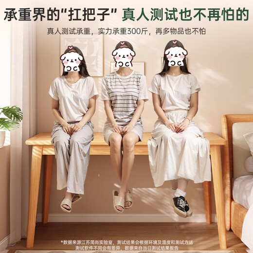 Yizhou desk bookshelf integrated table girls bedroom home computer table with drawers solid wood legs against the wall student study table recommended solid wood square legs warm white 120*60CM