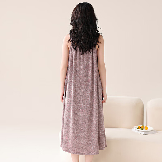 Cat Man Suspender Nightgown For Women in Summer Color Modal Cotton 2025 Nouveau pyjamas avec poitrine PORT ANTI-CONVEX POSTES PEUT PORTÉ DES VOITS À LA MAISON [SLING NIGHGOWN] 06M11303 M [Suggérer du poids 70-95 Jin [Jin est égal à 0,5 kg]]]