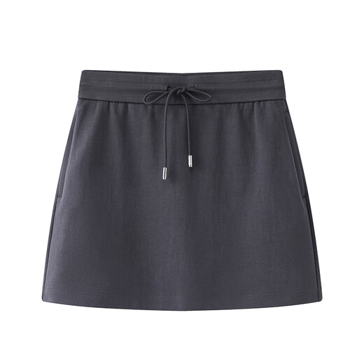 Ainos 2025 Summer NUEVO FALDIA DE ESTILO DISPORTO Camiseta de manga corta Conjunto de dos piezas para mujeres 9215 Smoke Gray M