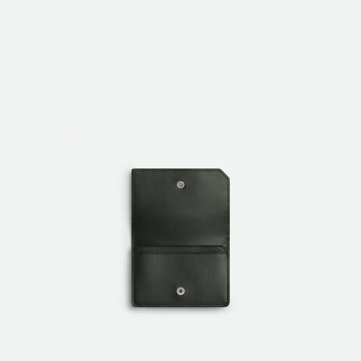 BOTTEGA VENETA葆蝶家新品男士INTRECCIATO编织PICCOLO名片卡包 深绿色 均码