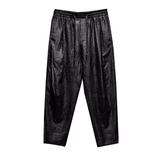 
Sulai Xiang Yunsha casual pants for men in summer Chinese style men Xiang Yunsha mulberry silk trousers loose large size wide-leg pants black trousers 9226 M Recommended 100 to 115 Jin [Jin equals 0.5 kg]