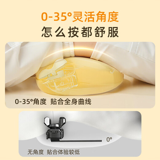 Breo shoulder, neck, waist and back massage instrument massage pillow waist massager multi-part hot compress and warm office massage artifact national subsidy to send birthday gifts to elders and parents