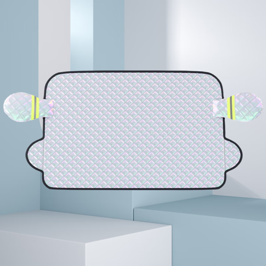 Car snow cover, front windshield, snow-proof, frost-proof and anti-freeze cover, winter car clothing, car cover, winter anti-snow and anti-freeze, 5 strong magnets + earmuffs, universal model for cars