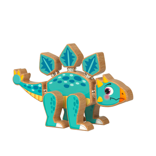 Holzkugeln, Jurassic-Dinosaurier, zusammengebaute Dinosaurier-Bausteine, zusammengebaute Spielzeuge, frühe Bildung, pädagogisches Geburtstagsgeschenk, Stegosaurus-Kindertagsgeschenk