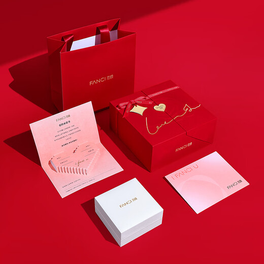 Fanci Fan Qi brilla a la pareja de galaxias pidiendo un compromiso de confesión de anillos de confesión para el regalo chino del día de San Valentín para novia
