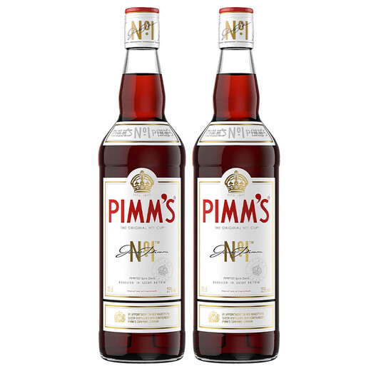 飘仙一号（Pimm’s）【原瓶进口】英国甜利口酒力娇酒洋酒调酒基酒 飘仙一号利口酒双支750ml*2