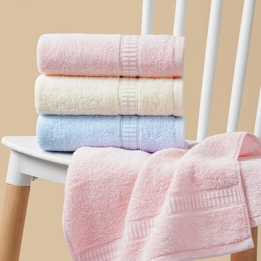 Jie Liya (Grace) pure cotton children's extra-large soft bath face towels for men and women household Xinjiang long-staple cotton face towels 3 pieces