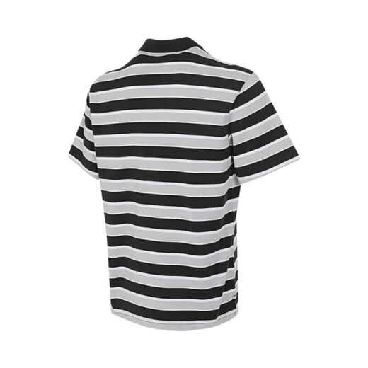耐克（NIKE）短袖T恤男士2025夏季新款运动服针织翻领POLO衫上衣商务半袖 纯棉FN3897-010黑白条纹 L
