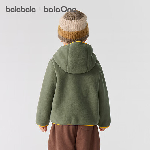 Balabala children's clothing children's coat girls boys 2025 new autumn and winter clothing polar fleece anti-static warm 209425105202