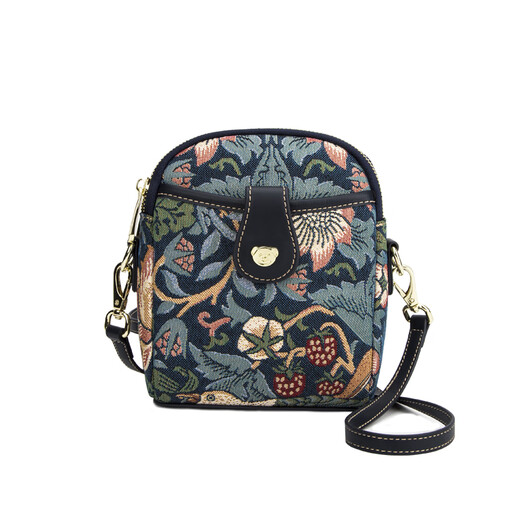 Little Bear Attachment Mobile Phone Bag Women's New Woven Canvas Messenger Bag High-Quality Mini Shoulder Bag for Mother's Day Gift for Valentine's Day