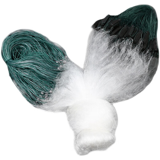 Fishing net, sticky mesh, wire mesh, fishing net, three-layer sinking net, single-layer floating net, hanging net, crucian carp net, white strip net, small fish net, fishing net, single-layer floating net, 16 meters long, 0.8 meters high, 6 minutes