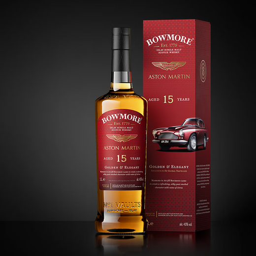 波摩（Bowmore）阿斯顿马丁第三版 Bowmore 联名款10/15/18年单一麦芽威士忌 波摩马丁18年第三版