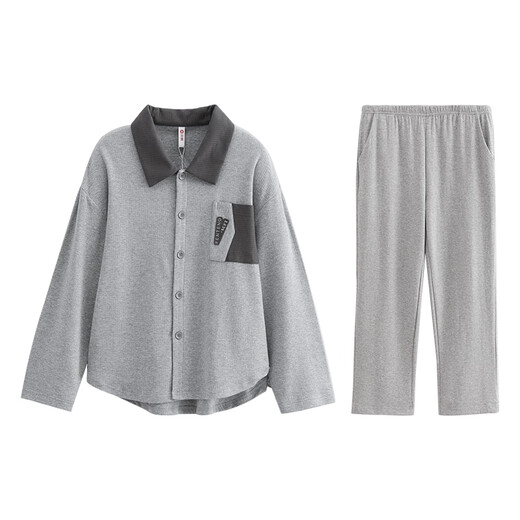 Fenton Pajamas Couple Fan Chengcheng's Same Style 2025 New Hyaluronic Acid 5A Antibacterial Moisturizing Star's Same Style Homewear Set Huahui-Men's 3XL