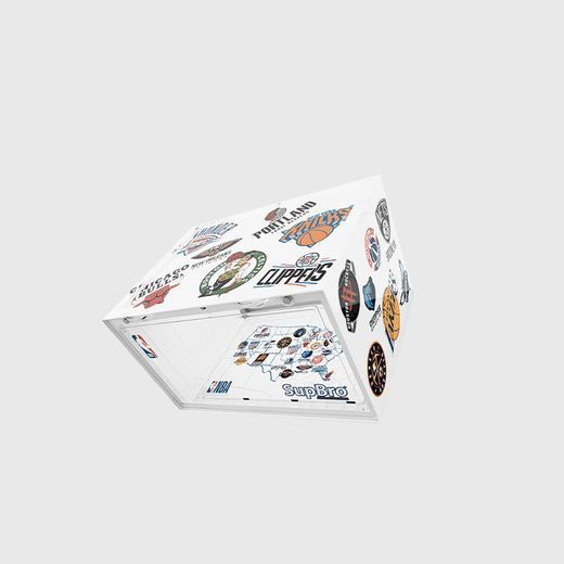 SupBro shoe box NBA co-branded Lakers Warriors Celtics intelligent voice-activated light-emitting storage box shoe wall SupBro_x_NBA_Celtics flagship version_LED 38x28.5x22.5cm