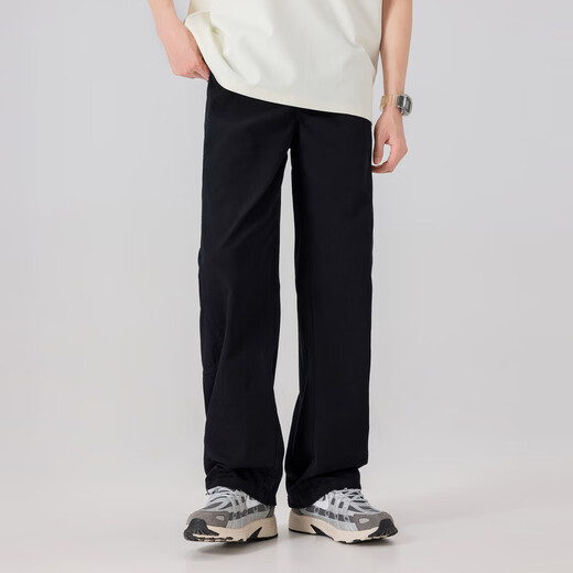 Kuaiyu 2025 Spring Men's New Scimitar Casual Pants casual de imitación cómodas y versátiles Pantalones rectos de patas