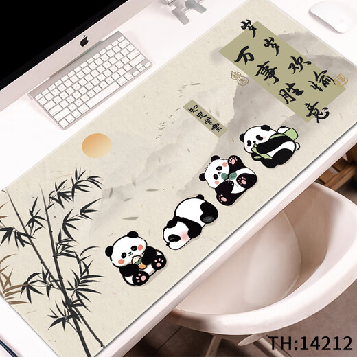 Tiannan Brothers Persimmon Ruyi Cat Super Large Mouse Pad Thickened Computer Keyboard Student Desk Pad Game Esports Anti-Slip Table Pad 14223 Persimmon Ruyi 600x300mm2mm