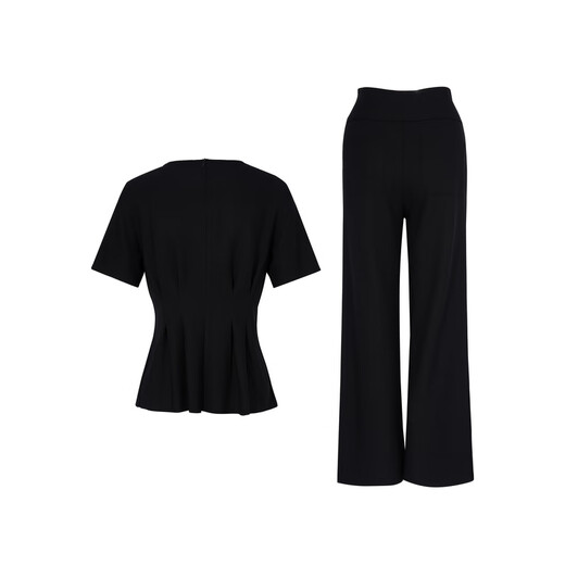 TCH light luxury hot diamond casual temperament design luxury style slim fashion suit women T75B07E1027 black L 110-125Jin Jin is equal to 0.5 kg