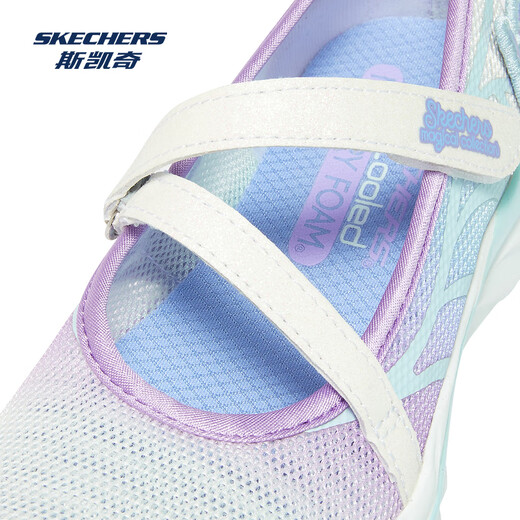 Skechers Girls Mary Jane Sandals 302563L White/Multicolor/WMLT 27.5