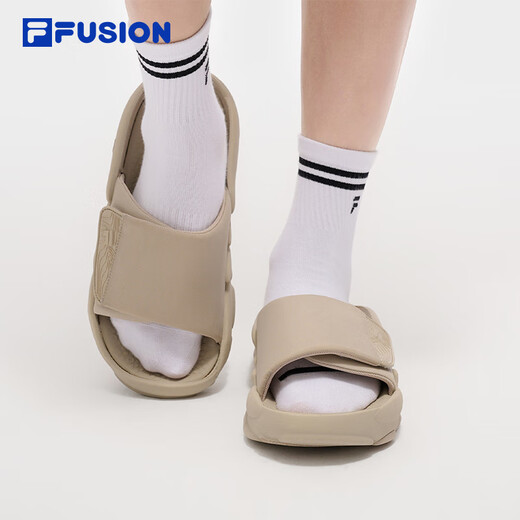 FILA FUSION斐乐潮牌男鞋ANTS SLIPPER拖鞋2025夏季新款蚂蚁拖鞋 羽毛灰-FG 42