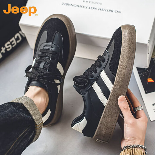 
Jeep (JEEP) 2025 new large-size men's shoes, 45 size loose 46 casual board shoes, 47 training shoes, 48 ​​shoes, men's trendy shoes, white gray 9715 49
