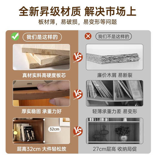 Yonghuan corner cabinet corner cabinet 90 degree wall triangle storage cabinet living room floor corner storage rack household bookshelf main picture cabinet door 12040cm - Tulip sandalwood - high