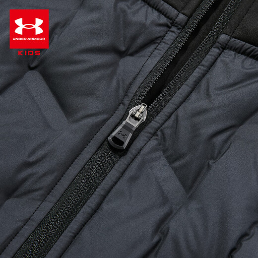 Under Armor Children's Clothing Children's Jackets Men's and Women's Jackets Winter Velvet Warm Hooded Sports Jacket 254324103 Black 170