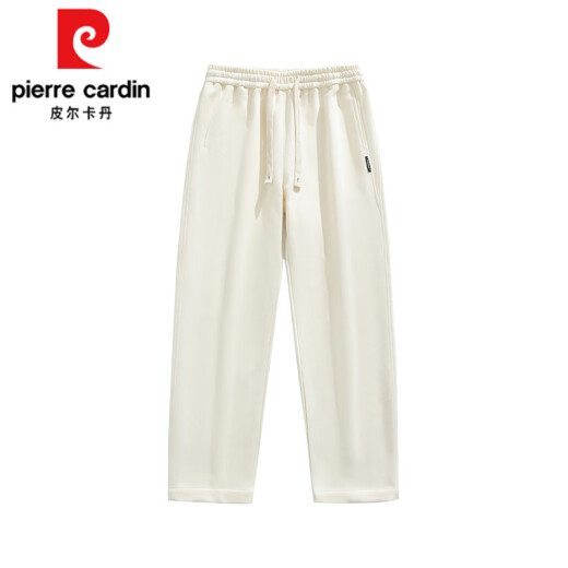 Pierre Cardin Herren Straight Hosen Frühlings- und Sommermodemarke Loose gerade Baumwollhosen Khaki Vielseitige Sportarten und Freizeithosen 6628 Khaki + 6682 Black M [95-115jin [Jin gleich 0,5 kg]]]