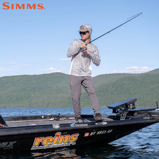 
SIMMS Hooded Pull-up Sunscreen Suit Soft Comfort Top Sunscreen Breathable Outdoor Fishing Luya Long Sleeve Sunscreen Suit 14117 Hooded - Camouflage Blue S