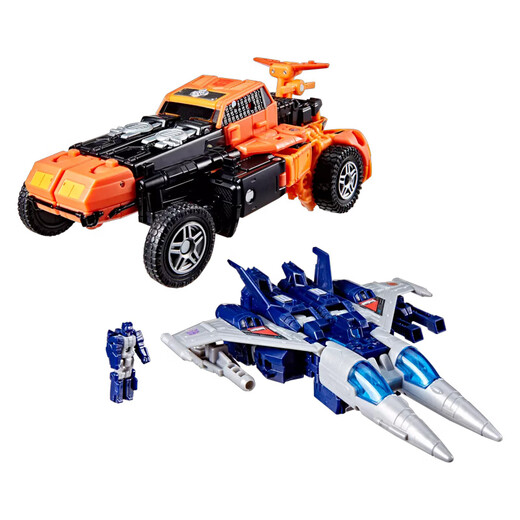 变形金刚（TRANSFORMERS）儿童男孩玩具模玩手办雷霆救援队沙暴VS末日毁灭者吊索套装G1380
