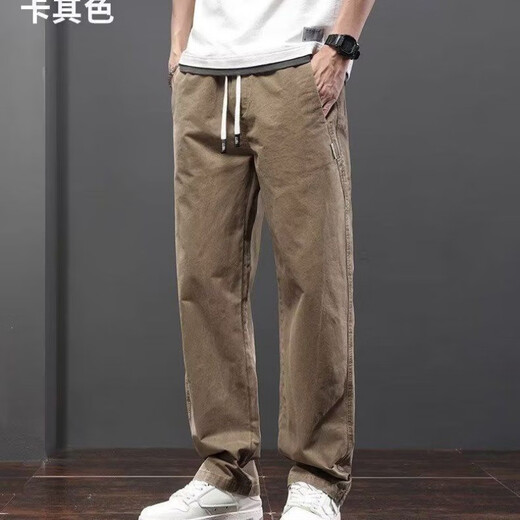 Chaoxideng overalls men's straight-leg work wear overalls pants tear-resistant wear-resistant auto repair autumn and winter loose labor protection pants black + gray two-piece set L recommended 110-130 Jin Jin equals 0.5 kg