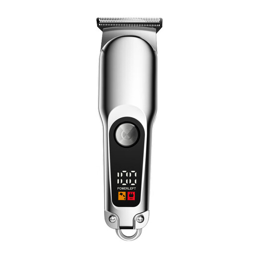 Million-selling electric haircutter haircut twee Home adult and children's haircut haircut artifact shaver electric haircut electric haircut tool full set [Double-stage digital display] Silver 9013B
