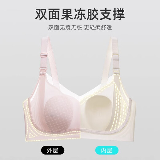 都市丽人哺乳内衣夏季薄款产后喂奶专用大胸聚拢防下垂兔耳朵大码孕妇文胸