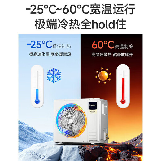 Haier National Subsidy Central Air Conditioning Multi-split New Level Energy Efficiency Full DC Variable Speed ​​Embedded Self-Cleaning Intelligent Central Air Conditioning Yunshu Pro+ 5 HP First Level Energy Efficiency/One to Four/80-110