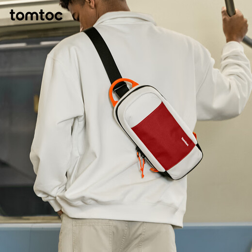 TomtocSwitch2 storage bag crossbody bag handheld NS cassette storage accessories commuter shoulder bag game peripheral controller gift G49 dark and light gray