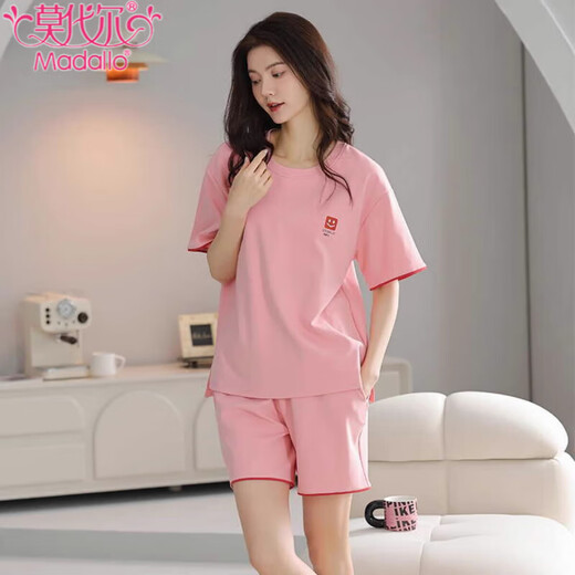 
Modal 2025 new pajamas for women in summer pure cotton shorts shorts sweet casual sports home clothing suit can be worn outside Z9856 M [recommended to wear 80-100Jin [Jin equals 0.5 kg]]
