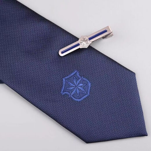 New style security tie security tie security tie navy blue knot-free zipper security lock clip men's security door security tie