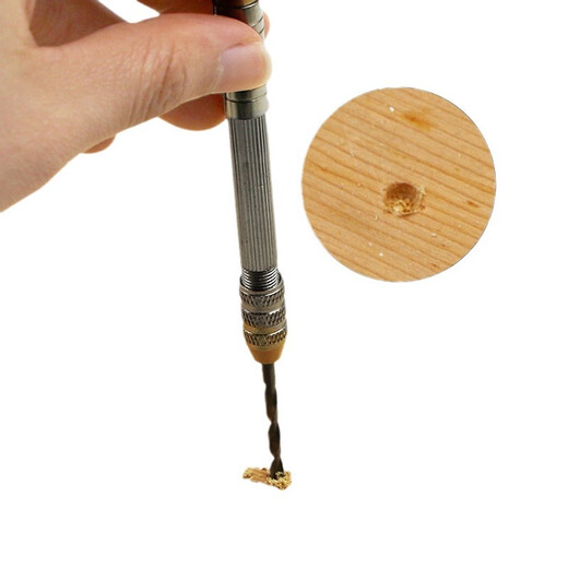 Historically repaired hand twist drill, hand twist drill, mini hand drill, hole punch, small hand drill, woodworking diy drilling tool, hand twist drill + 10 drill bits, 1-3mm