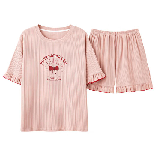 Sweet and cute summer ladies pajamas set round neck short-sleeved home clothes GXT-6630 women GXT-6631 women XL (165) [Suggested 110-125 Jin [Jin equals 0.5 kg]]