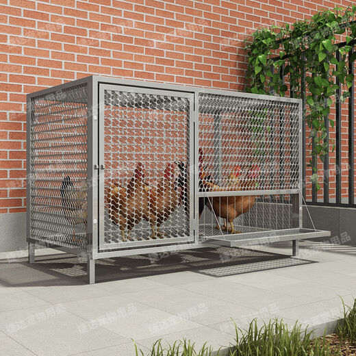 Garten Innenzüchtung Hühnchen Käfig Streifen Mesh Quadratröhrchen Schweißen rattendichtes Schlangensicheres Kaninchenkäfigpaare Käfig Fabrik Gerade Haar