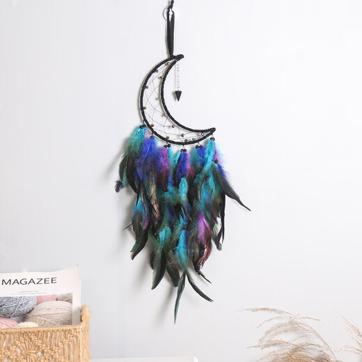 MPPMCK Hersteller Direkter Verkauf Starry Sky Crescent Anhänger Home Dream Catcher Wanddekoration Wand Hanging Wanddekoration Raum Wanddekoration Traum Fänger MS9227