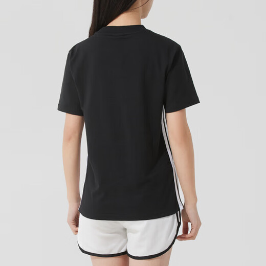 
Adidas women's sports suit 25 summer new three-stripe breathable short-sleeved T-shirt loose five-quarter pants shorts two-piece set JD0846+JE1309 L