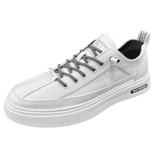 Magunus Beite Men's Shoes Shoes de cuero Autumn Shoes White White Shoes Casual Shoes Board and Shoe se siente sin deslizamiento