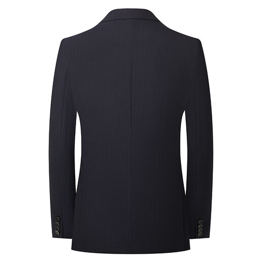 MAGIOPY luxury high-end brand men's spring and autumn new striped suit suit men's Korean style suit jacket slim three-piece suit navy blue XL 180 135-150Jin Jin equals 0.5 kg