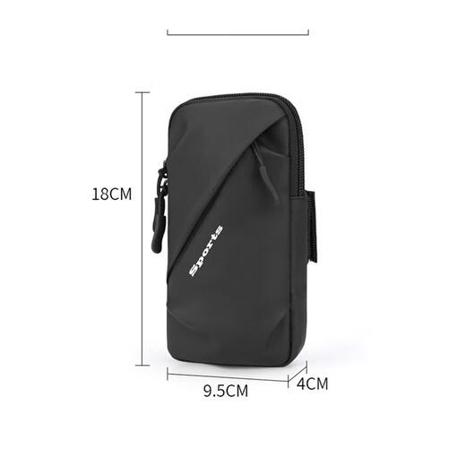 Skingcond running mobile phone arm cover for men and women fitness arm cover summer waterproof arm bag wrist bag outdoor sports mobile phone bag black (upgraded version LM)