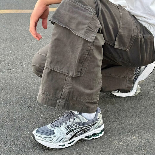 亚瑟士（asics）kayano14 春夏银色低帮休闲跑步鞋男鞋复古运动鞋 1203A537-250【银灰色】 41.5