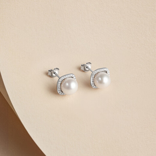 Saturday Fortune S925 Silver Pearl Stud Earrings for Women Gentle Starlight X0912436 Pair Birthday Gift
