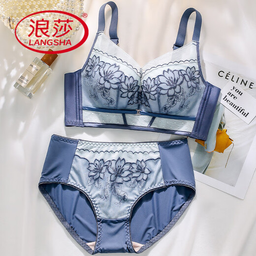 Langsha 2025 Ajustement du printemps et d'été Store physique anti-sac et vêtements sous-vêtements pour femmes de soutien-gorge pour femmes seins de soutien-gorge BRA (ensemble) 75A 34B Push Cup (2,5 cm)