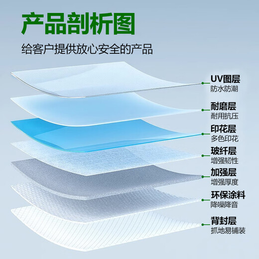 耐坚pvc地板革商用加厚耐磨实心塑胶医院办公室防水滑泥地直接铺地胶 2.0厚M16802（一件10平）