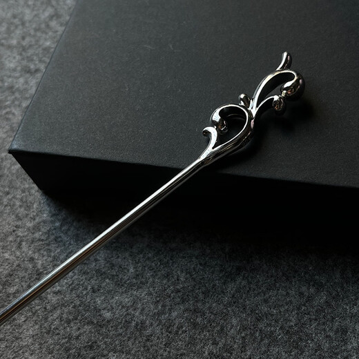 MHFDO Old Phoenix 999 sterling silver retro classical sprout hairpin Chinese style hair accessories cheongsam Hanfu hairpin A013 retro sprout hairpin 16cm